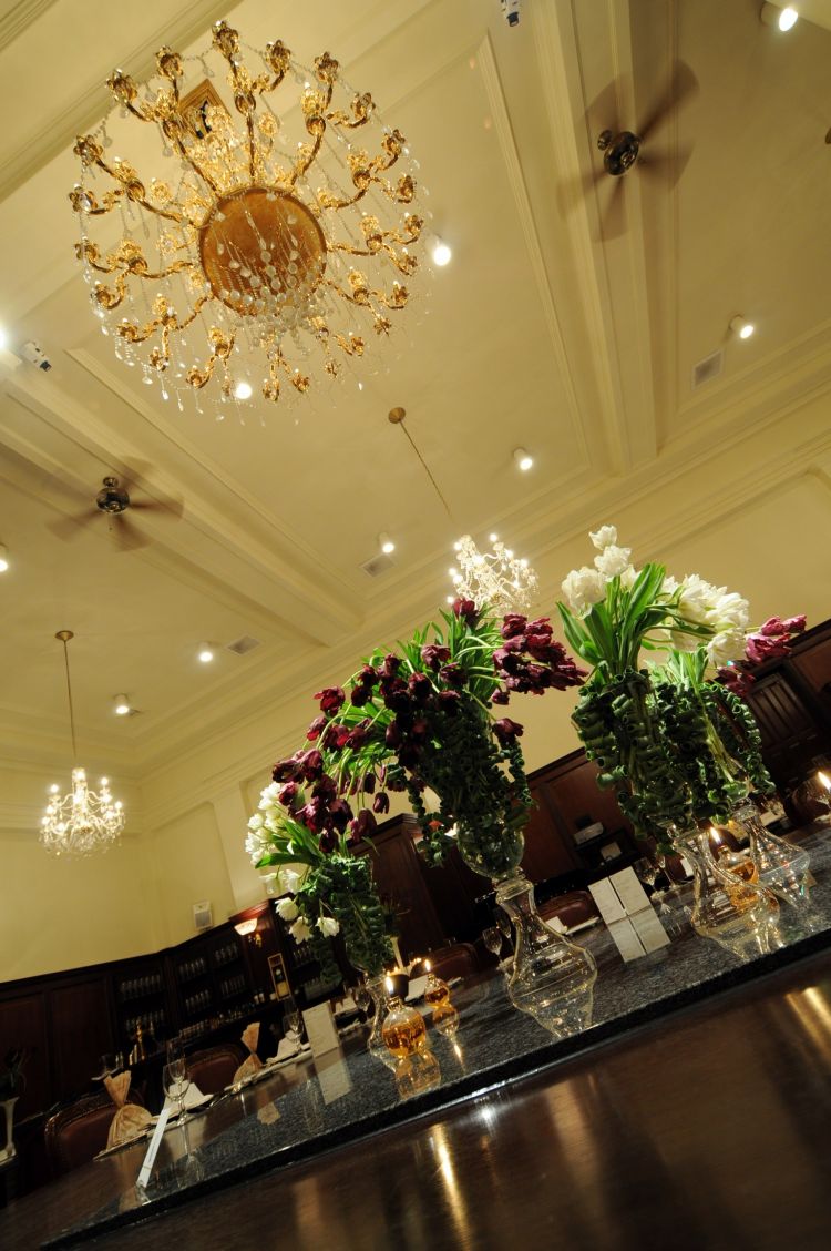 チューリップのテーブルフラワー