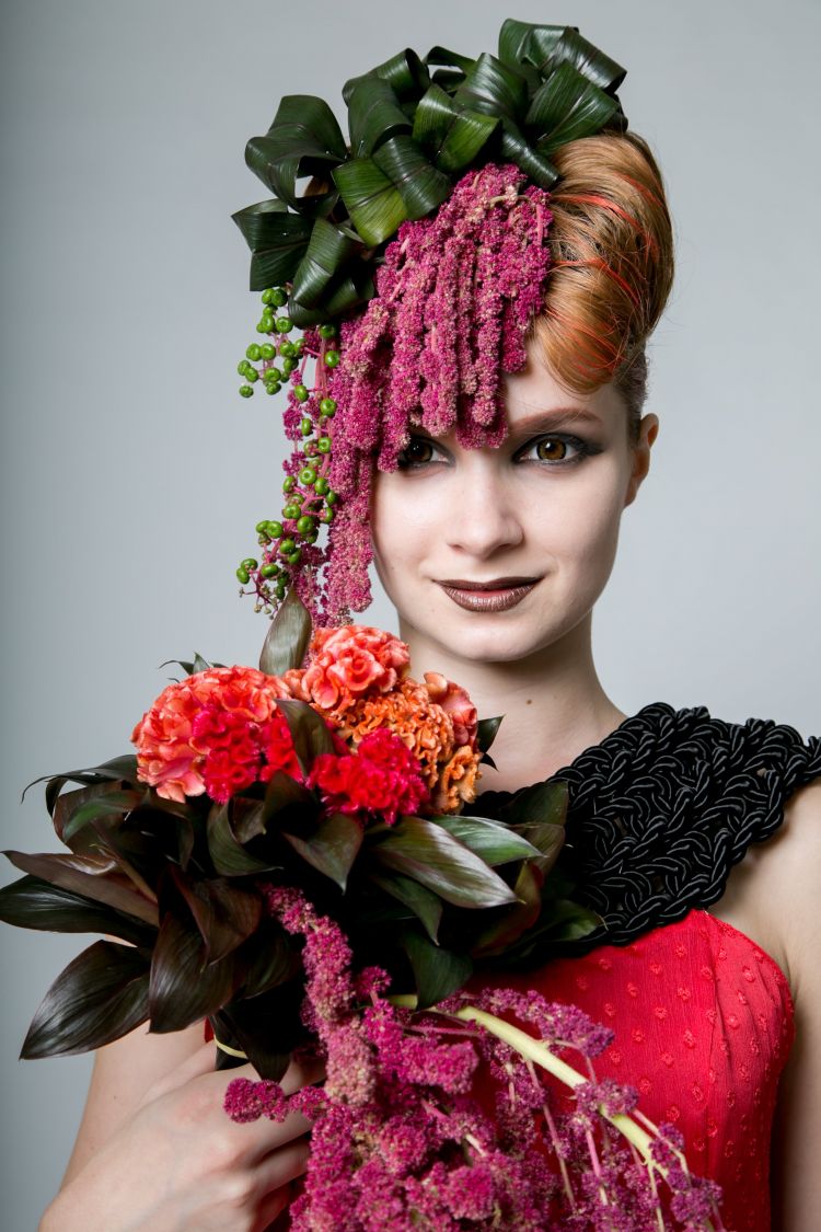 ケイトウのブーケ