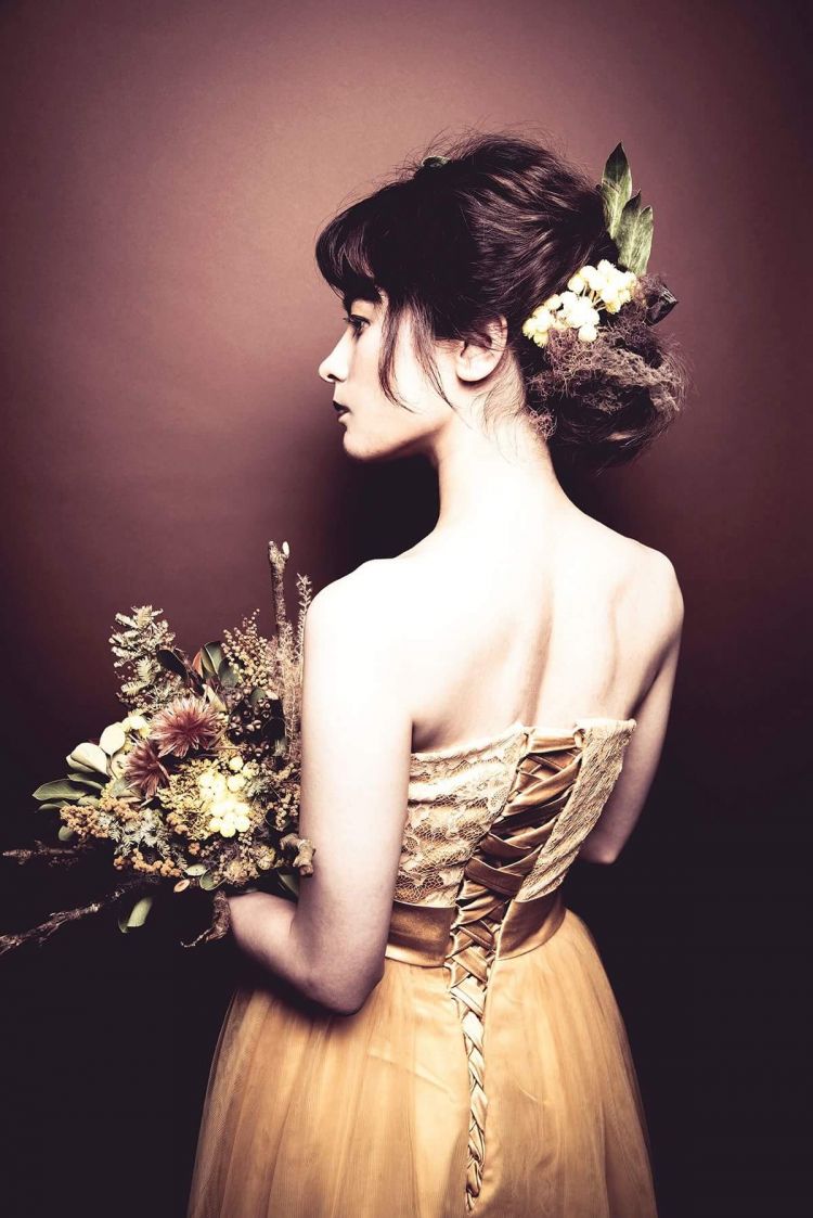 ドライフラワーのブーケ