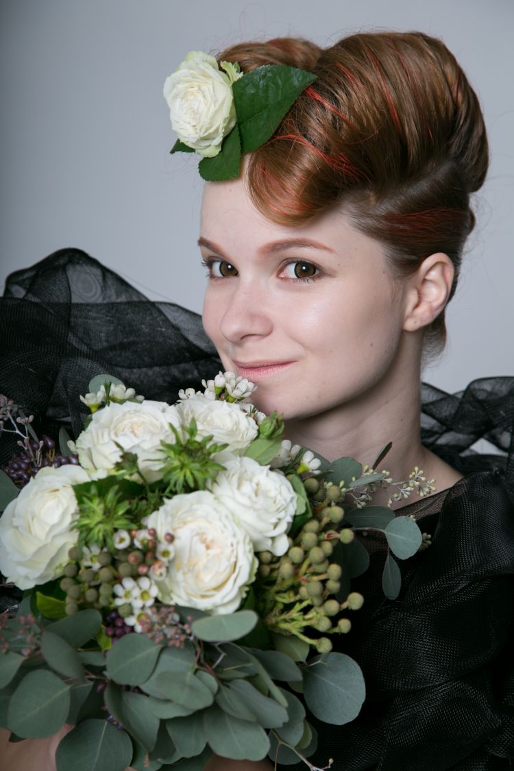 バラとユーカリのブーケ