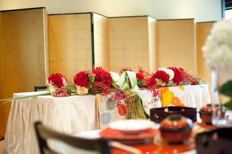 ダリアの和婚フラワー