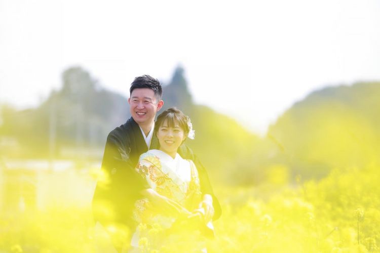 菜の花畑の前撮り②