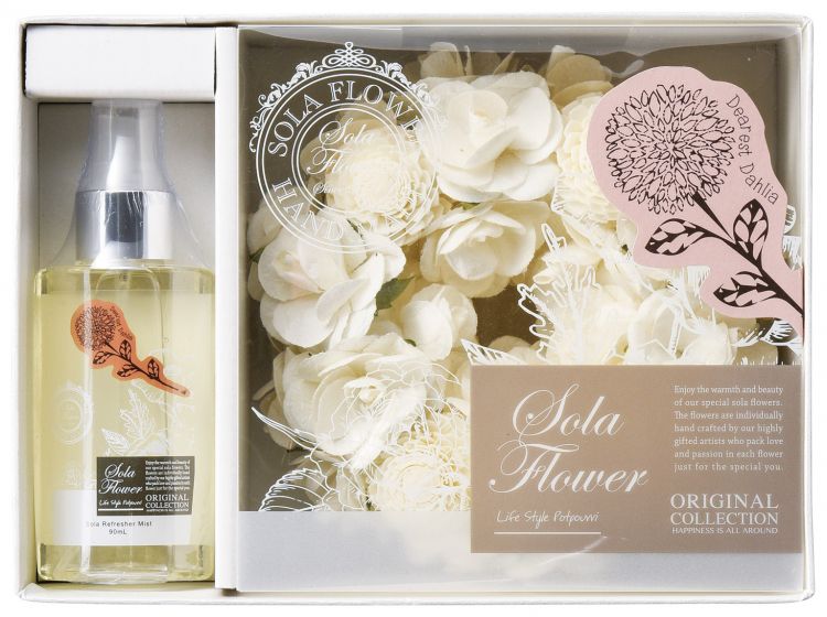 ソラフラワー リースセット ￥3520（税込み） ソラリース　ダリア　リフレッシャーミスト