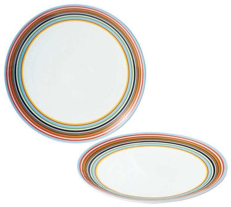 イッタラ オリゴ プレート20㎝ペア（オレンジ）￥5500（税込み）径20☓H2㎝