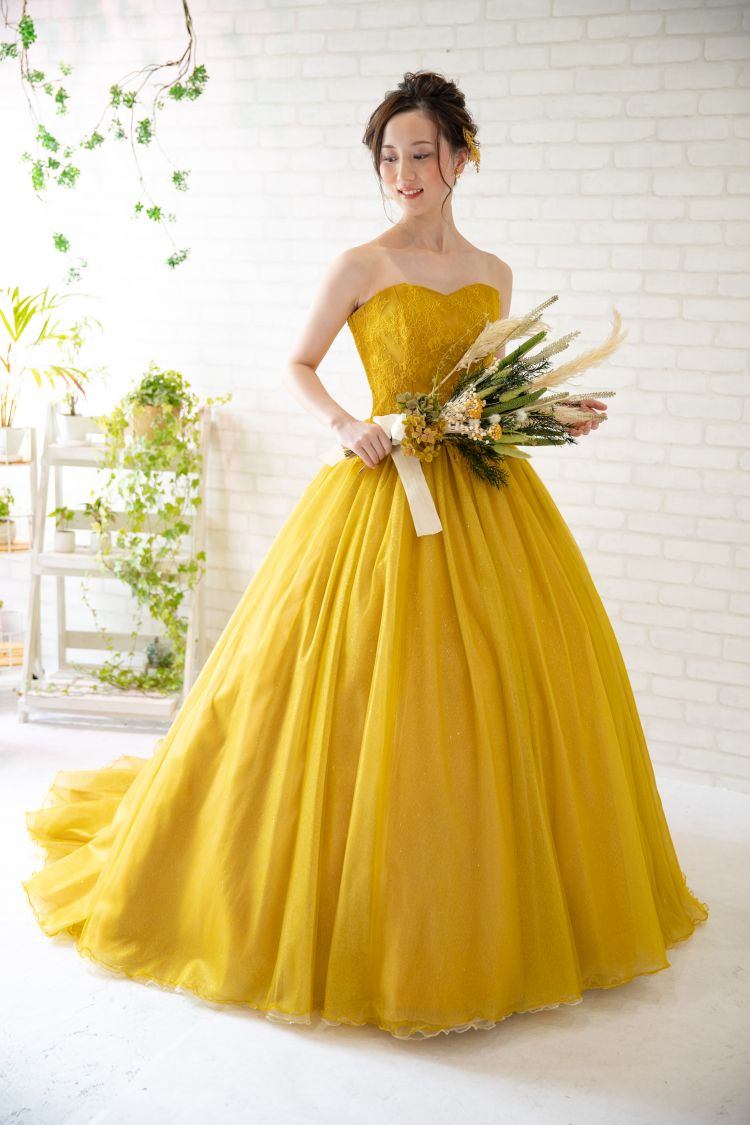 カラードレス/マスタードイエロー